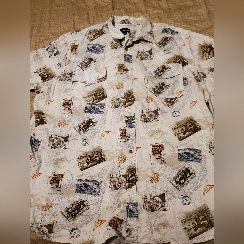 Vintage Basic Edition Wilderness Conservation Stamp Shirt Cotton Novelty 3xlt